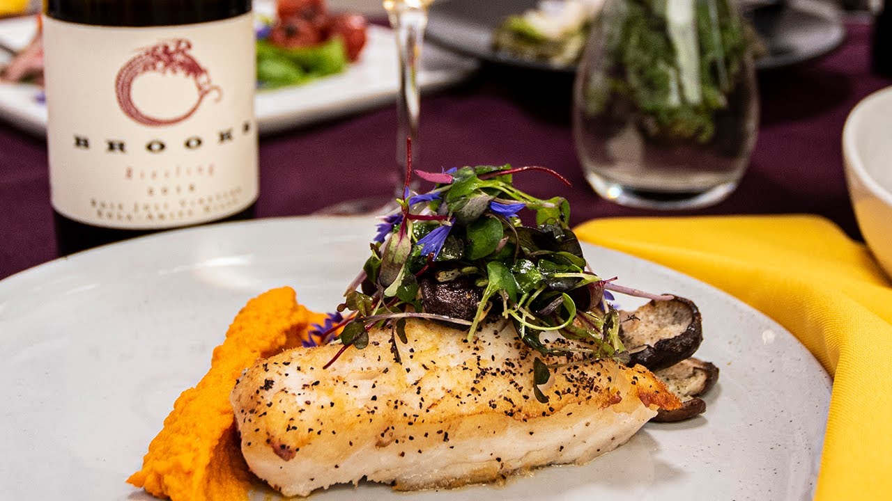 Brooks Perfect Pairing for June 2021: Pan-Seared Halibut