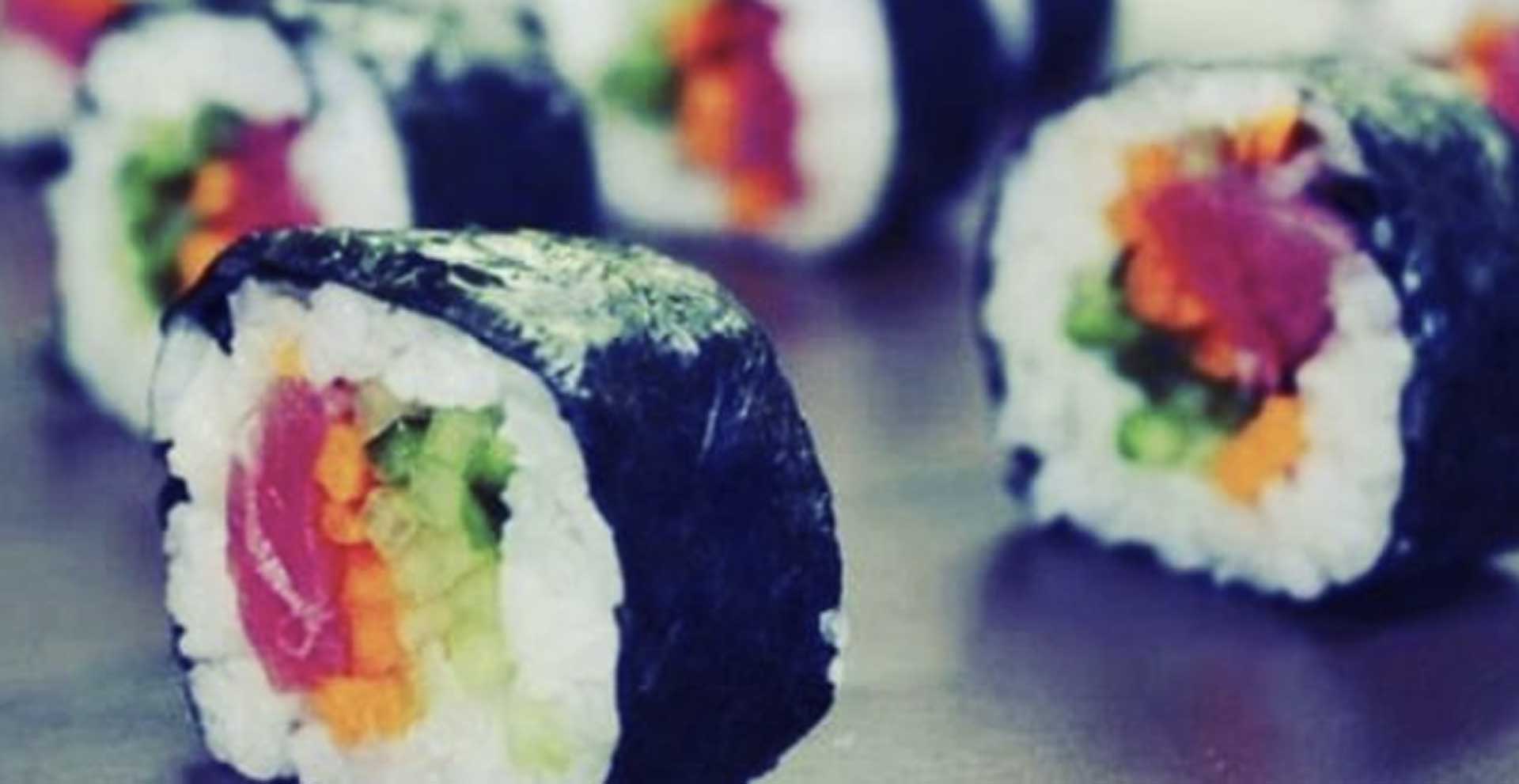 photo of sushi lined up