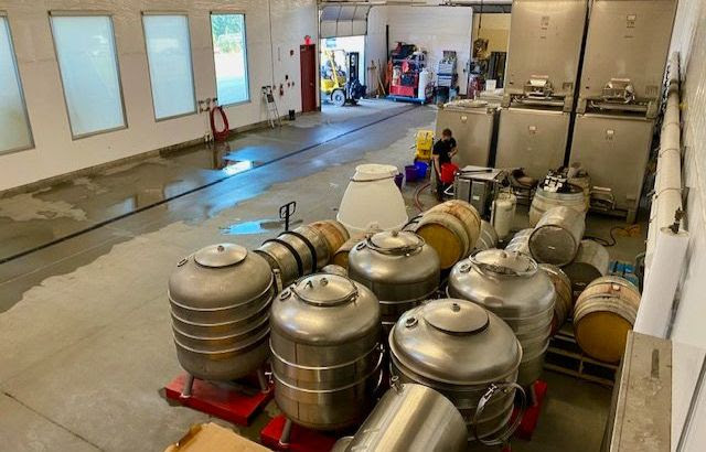 Fermentation hall before harvest began.