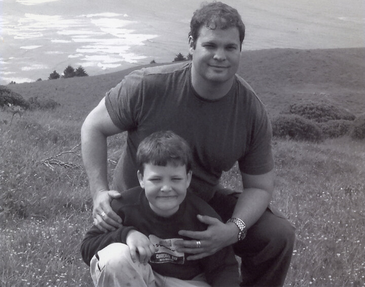 Jimi Brooks, Brooks Wine's founder with his son and current owner, Pascal Brooks.