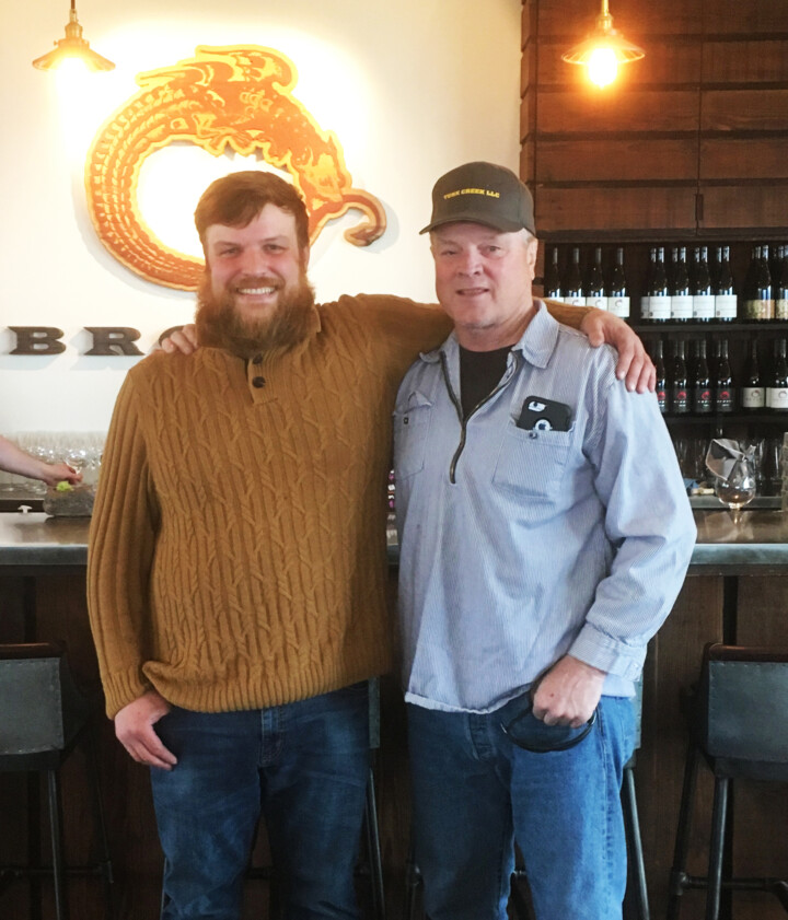 Cellar Master Darrick and his father