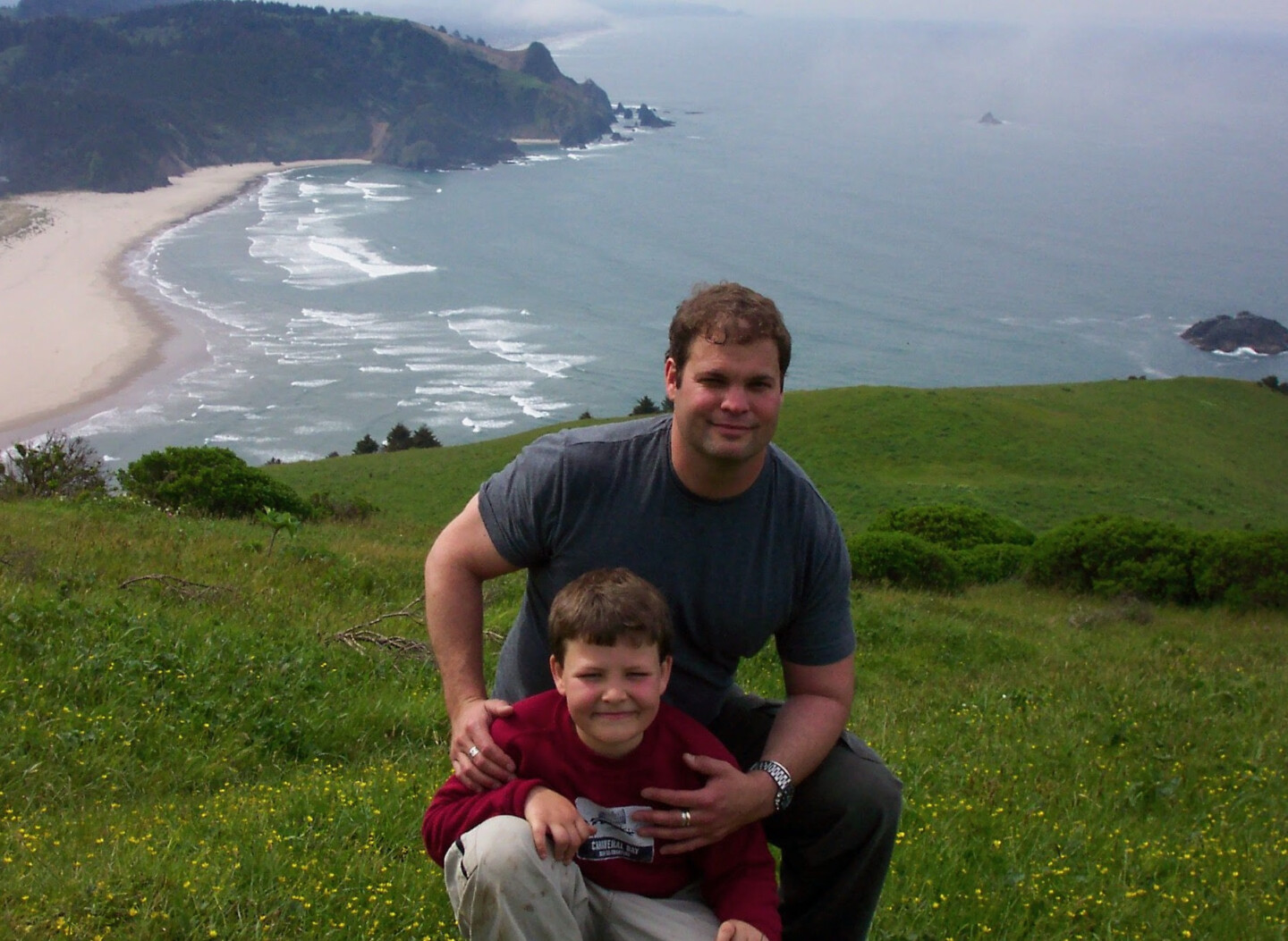 Jimi Brooks with a young Pascal Brooks